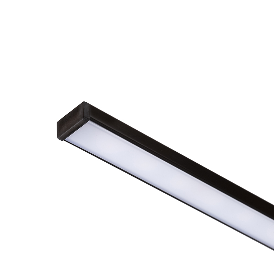 RENDL R14087 LED PROFILE LED pásik, profil čierna matný akrylát/hliník