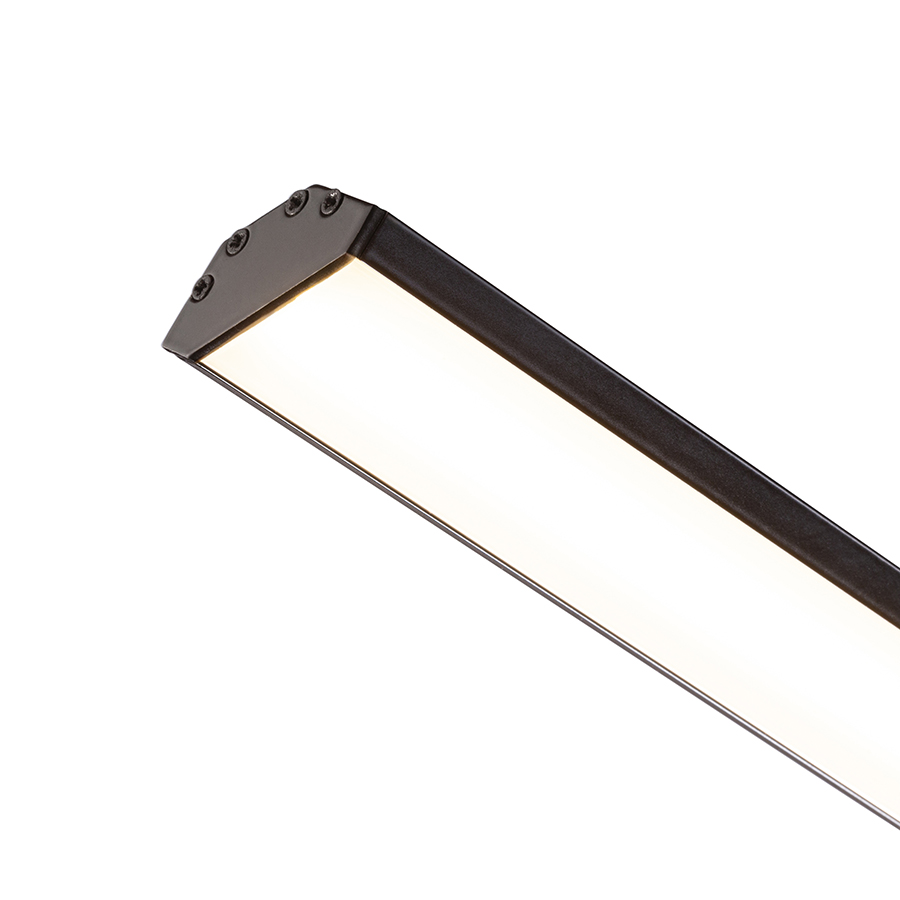 RENDL R14094 LED PROFILE LED pásik, profil čierna matný akrylát/hliník