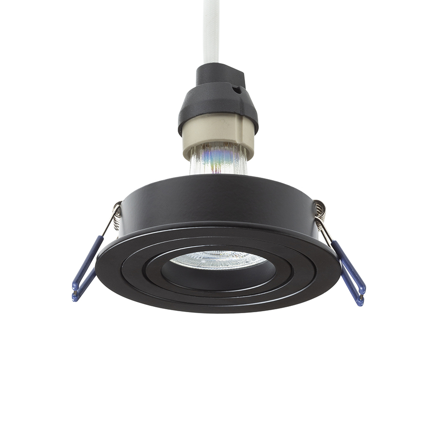 RENDL PASADENA GU10 R zápustná čierna 230V LED GU10 7W