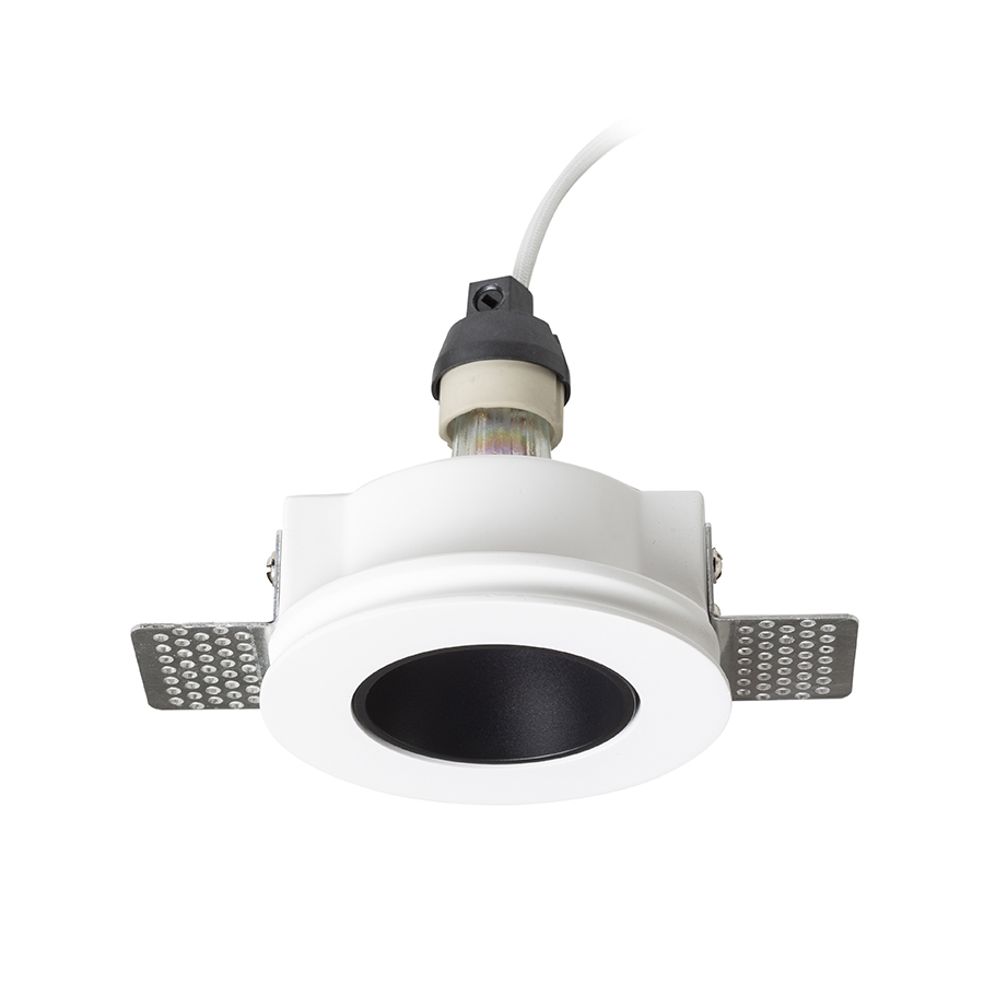RENDL DAYTONA pevná sadrová/čierna 230V LED GU10 8W