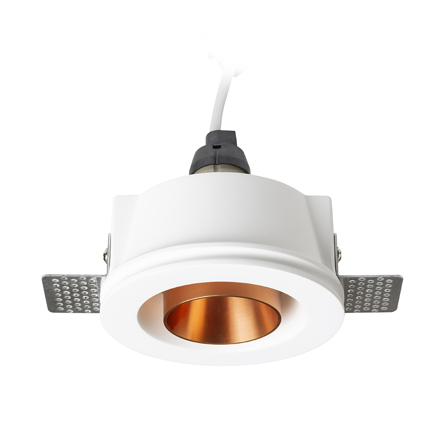 RENDL DAYTONA nakláňacia sadrová/česaná meď 230V LED GU10 8W