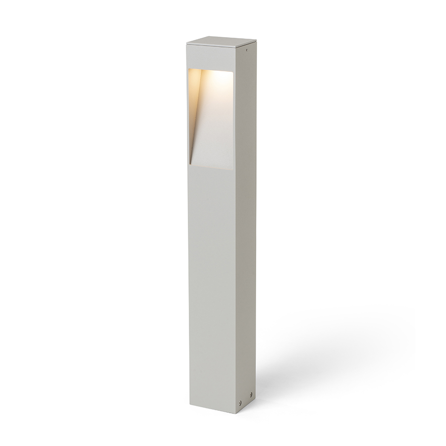 RENDL R14171 TORIN LED vonkajšie svietidlo, stojanové hranaté IP65 svetlosivá