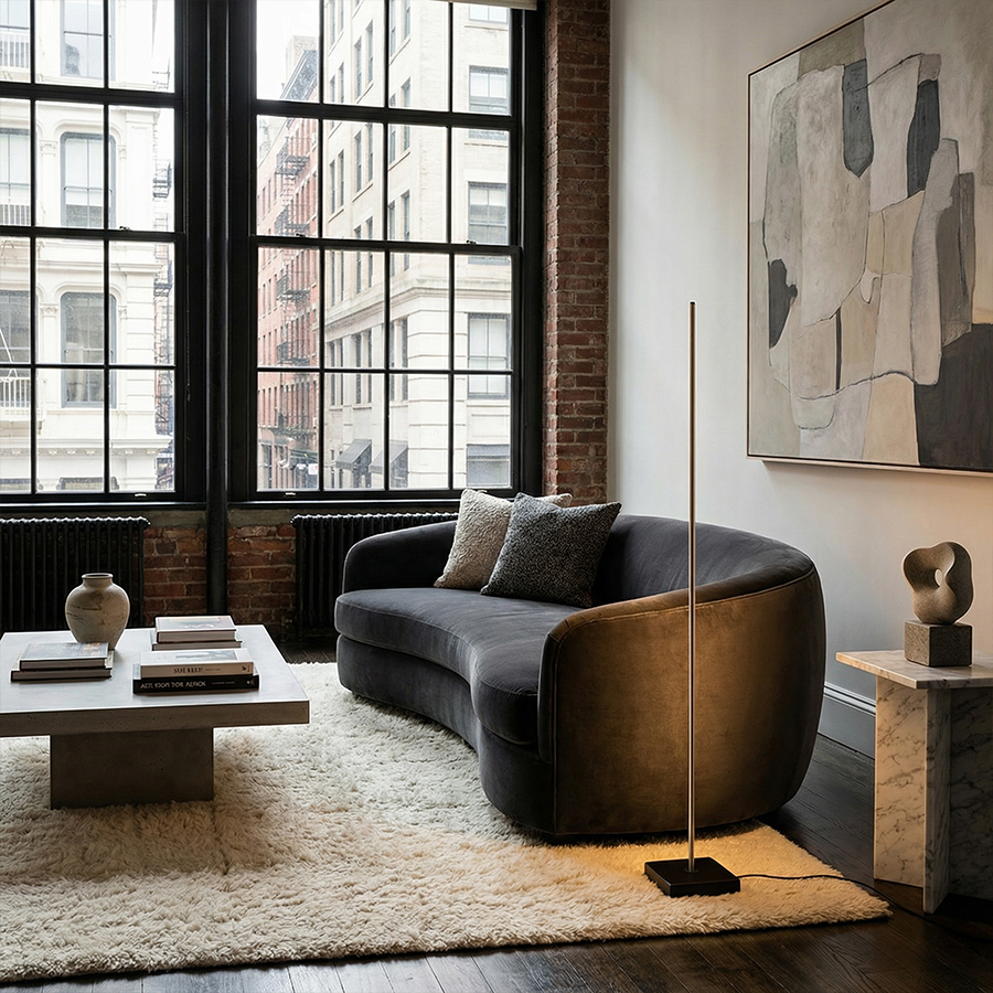 RENDL ANEMONA 120 stojanová čierna 230V LED 15W 3000K