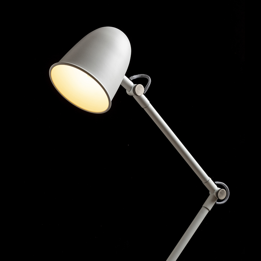 RENDL DANNY stojanová biela matný nikel 230V LED E14 5W