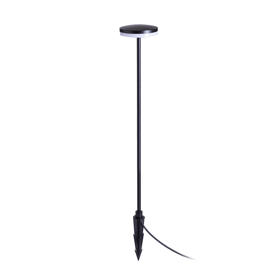RENDL SEMPLICE 80 stojanová / na bodci černá matný akryl 230V LED 12W IP54 3000K