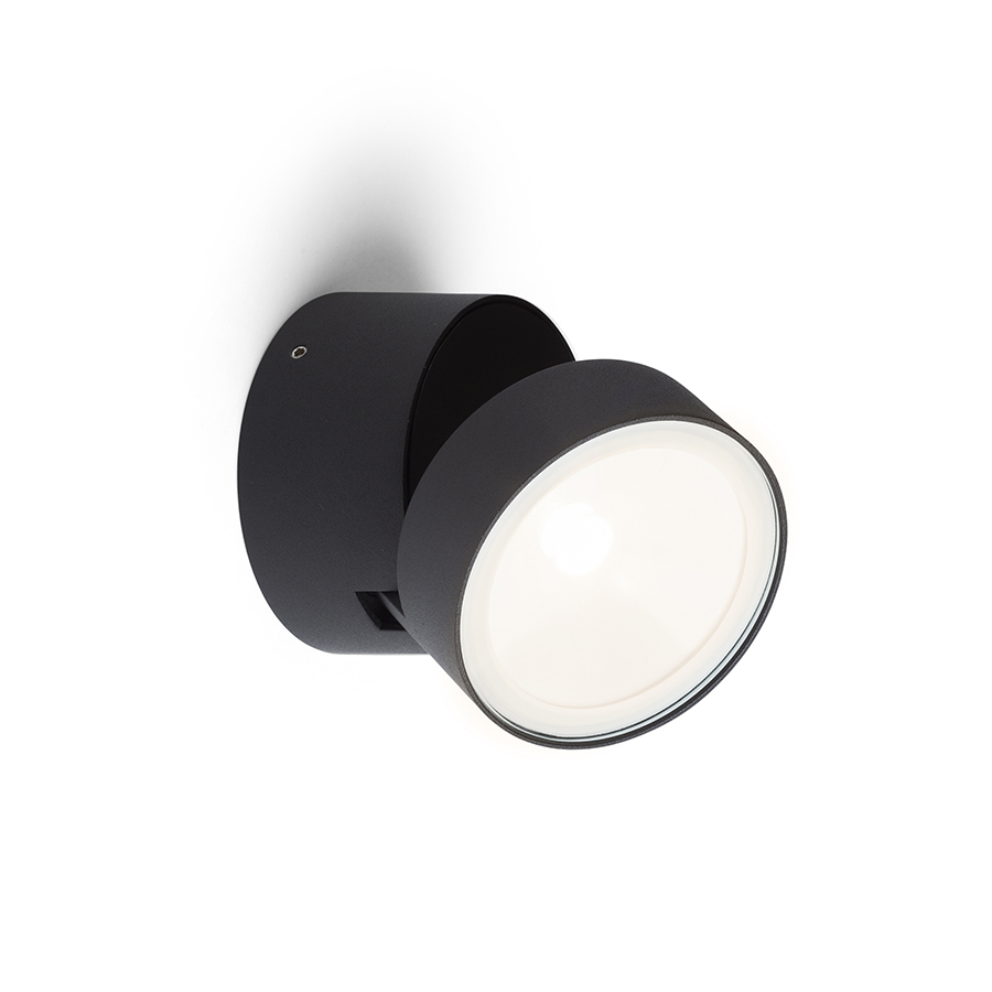 RENDL R14201 FLAVIO LED vonkajšie svietidlo, nástenné smerovateľné IP54 čierna