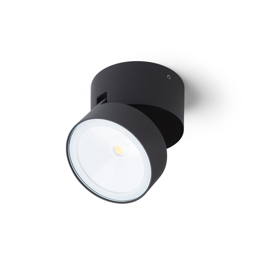 RENDL FLAVIO R prisadená čierna 230V LED 6W 110° IP54 3000K