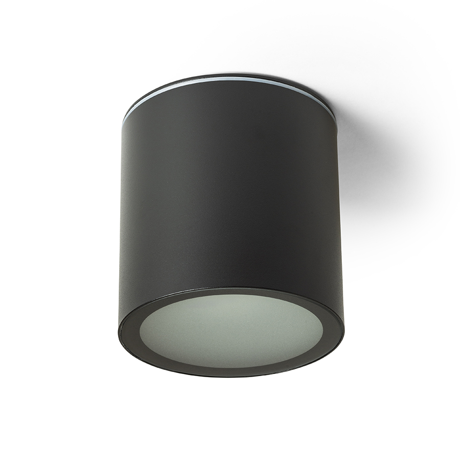 RENDL DUNE ES111 stropná čierna 230V LED GU10 9W IP65