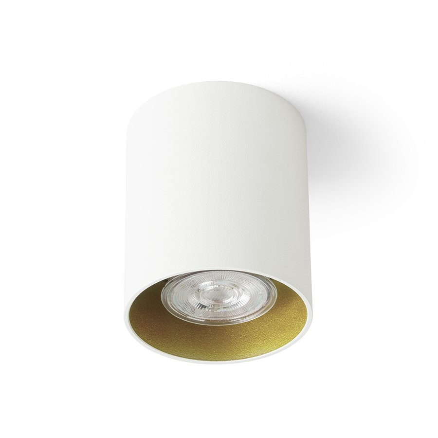 RENDL MANTOVA I stropná biela/perlová zlatá 230V LED GU10 7W