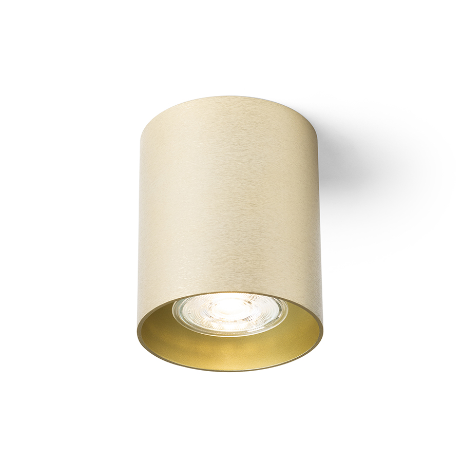 RENDL R14214 MANTOVA prisadené svietidlo, downlight česaná mosadz