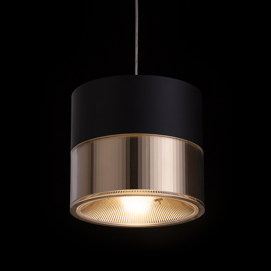 RENDL JUNIPER závesná sťahovacia čierna/zlatá 230V LED 15W 30° 3000K