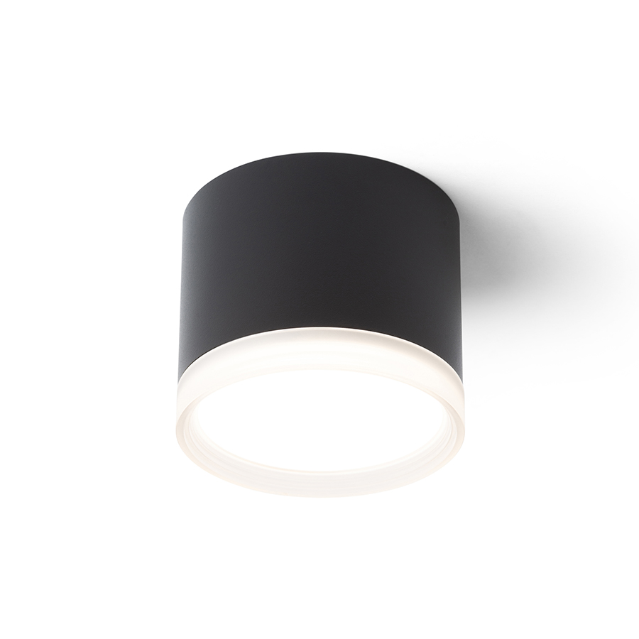 RENDL R14222 MEMA prisadené svietidlo, downlight čierna satinovaný akrylát