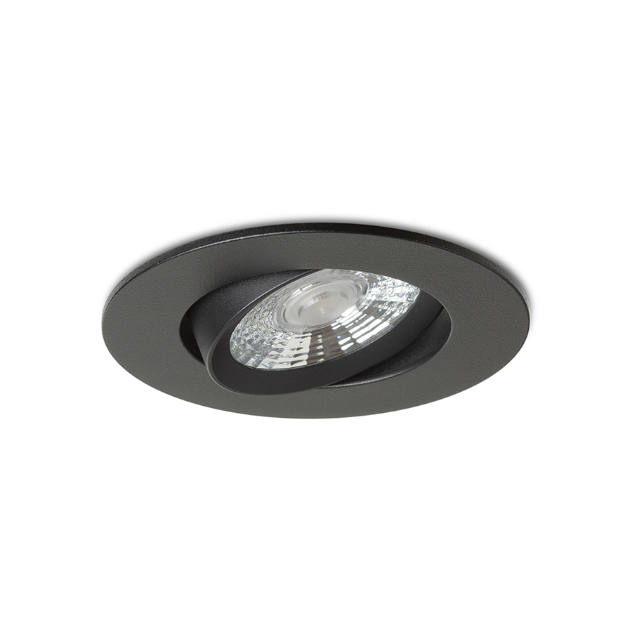 RENDL NEFRIT DIMM zápustná čierna 230V LED 6W 36° 3000K