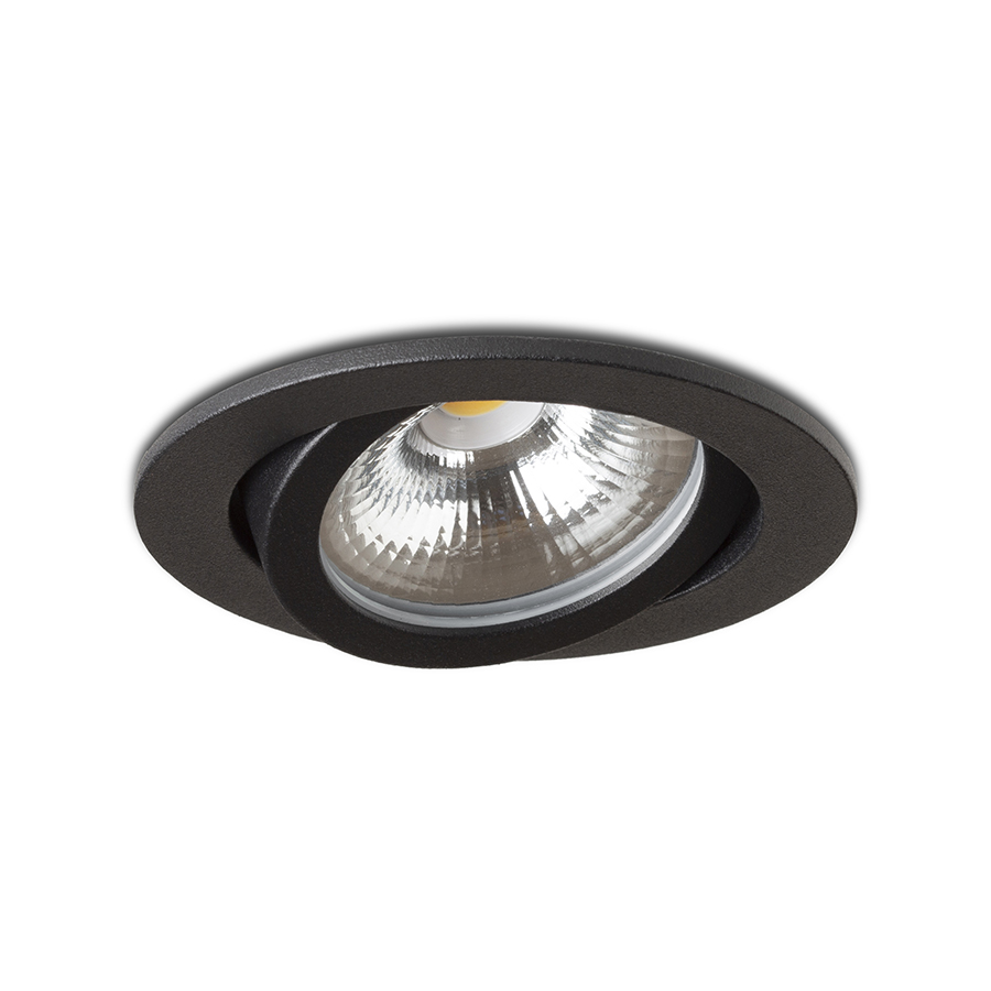 RENDL JADE DIMM TO WARM zápustná čierna 230V LED 6W 60° 3000 - 2000K