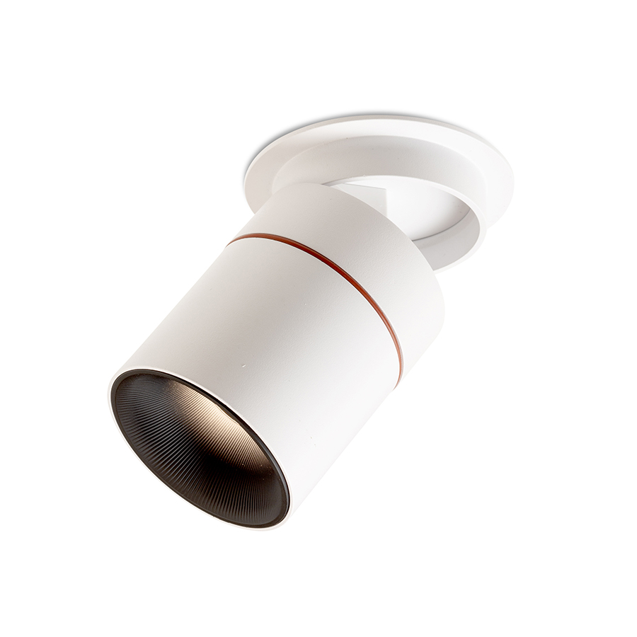 RENDL R14239 AUGUSTA LED podhľadové svietidlo, polozápustné biela/čierna