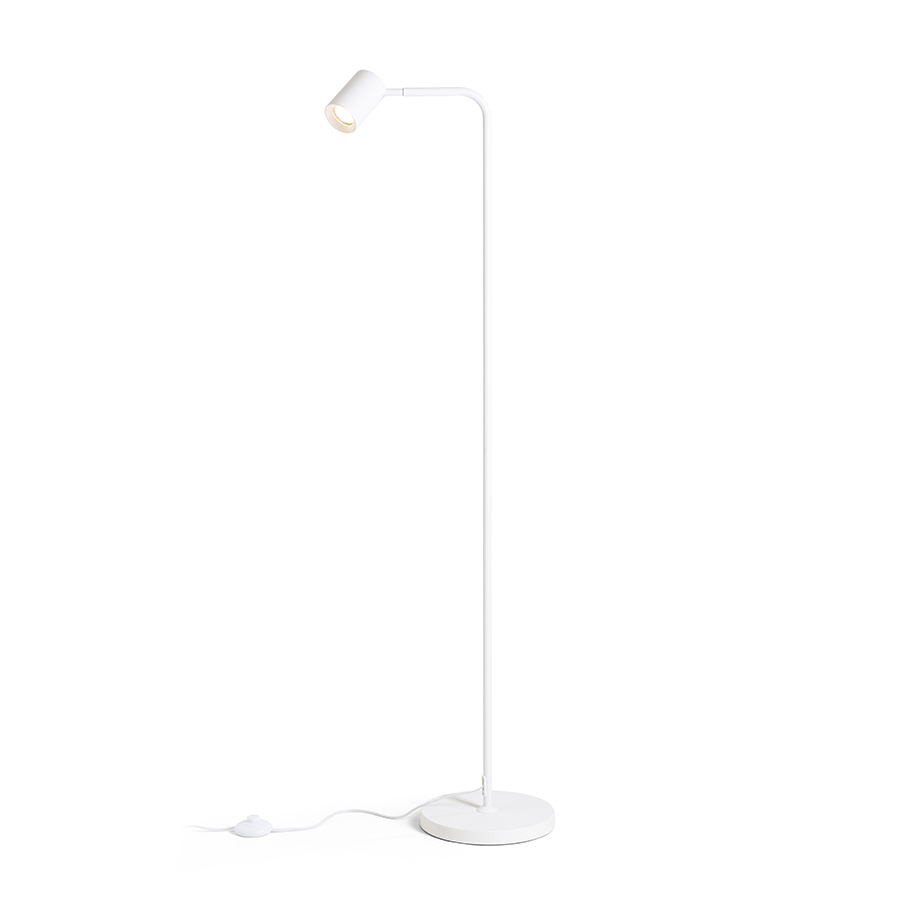 RENDL R14263 FLYNN stojanová lampa, na čítanie biela