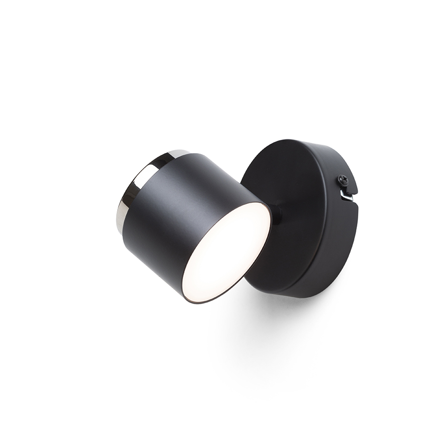 RENDL NOVA I nástenná biela chróm/mliečny akrylát 230V LED 4.2W 3000K