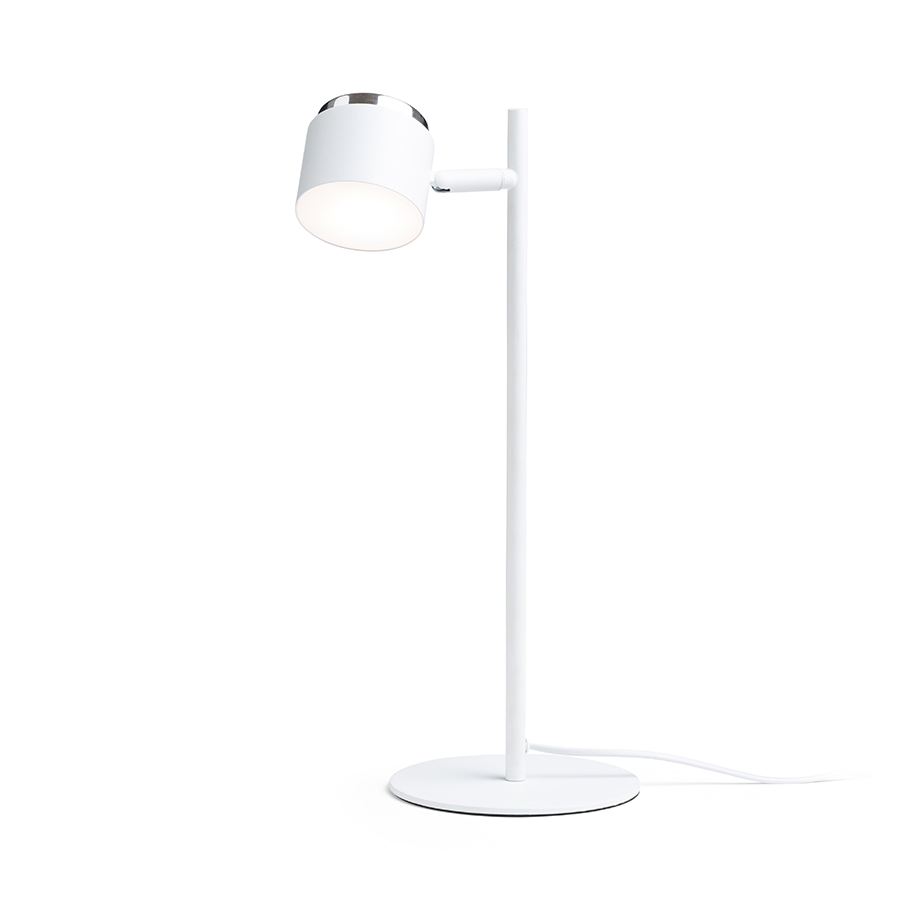 RENDL R14274 NOVA LED stolná lampa, pracovné biela chróm/mliečny akrylát