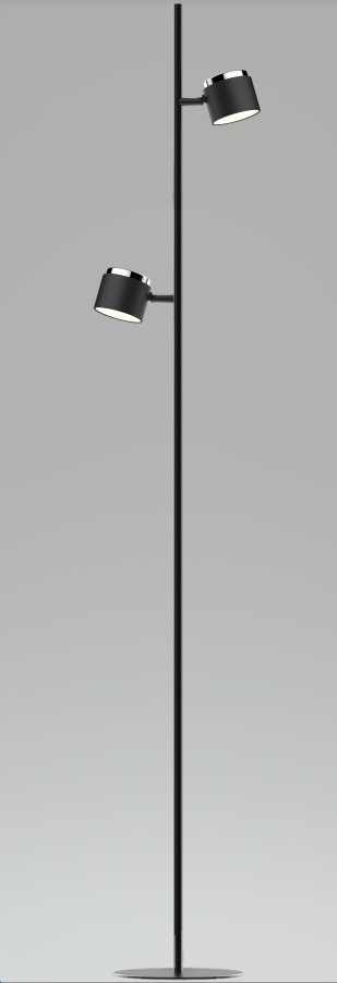 RENDL NOVA II stojanová biela chróm/mliečny akrylát 230V LED 2x3.5W 3000K