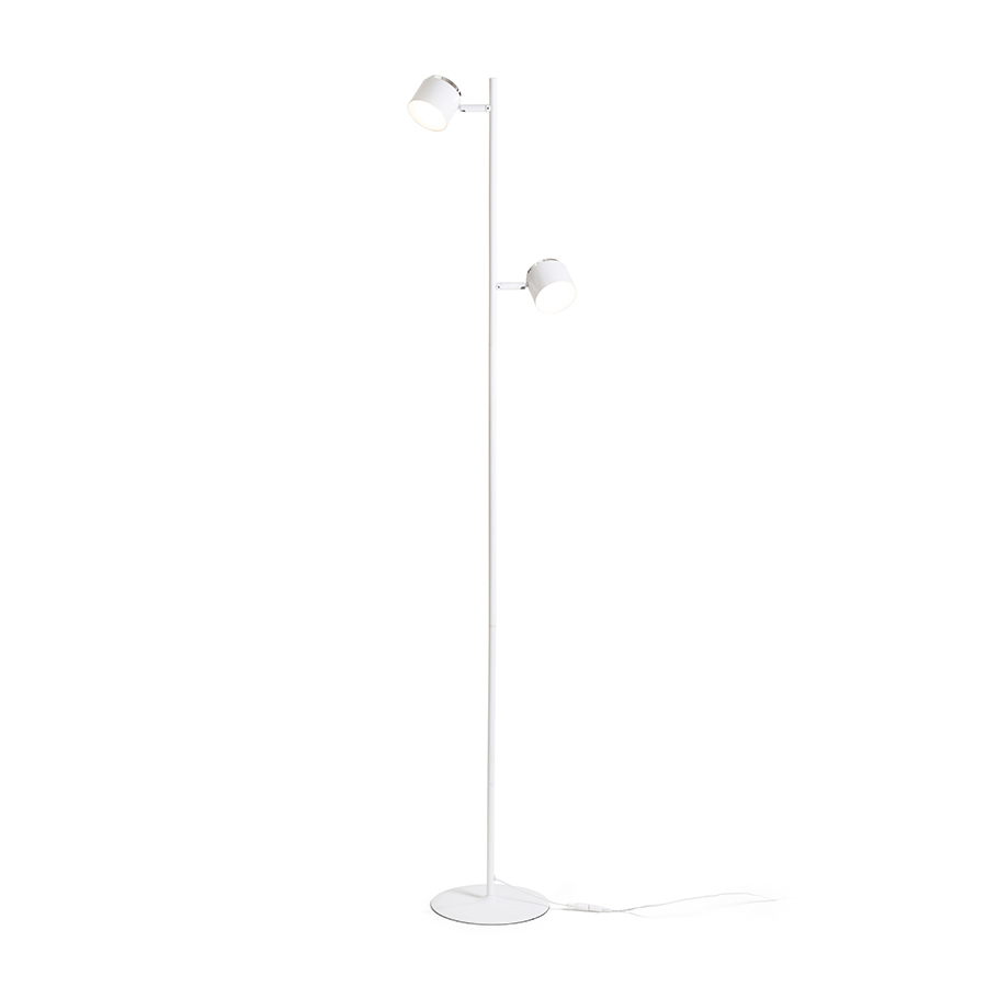RENDL R14276 NOVA LED stojanová lampa, na čítanie biela chróm/mliečny akrylát