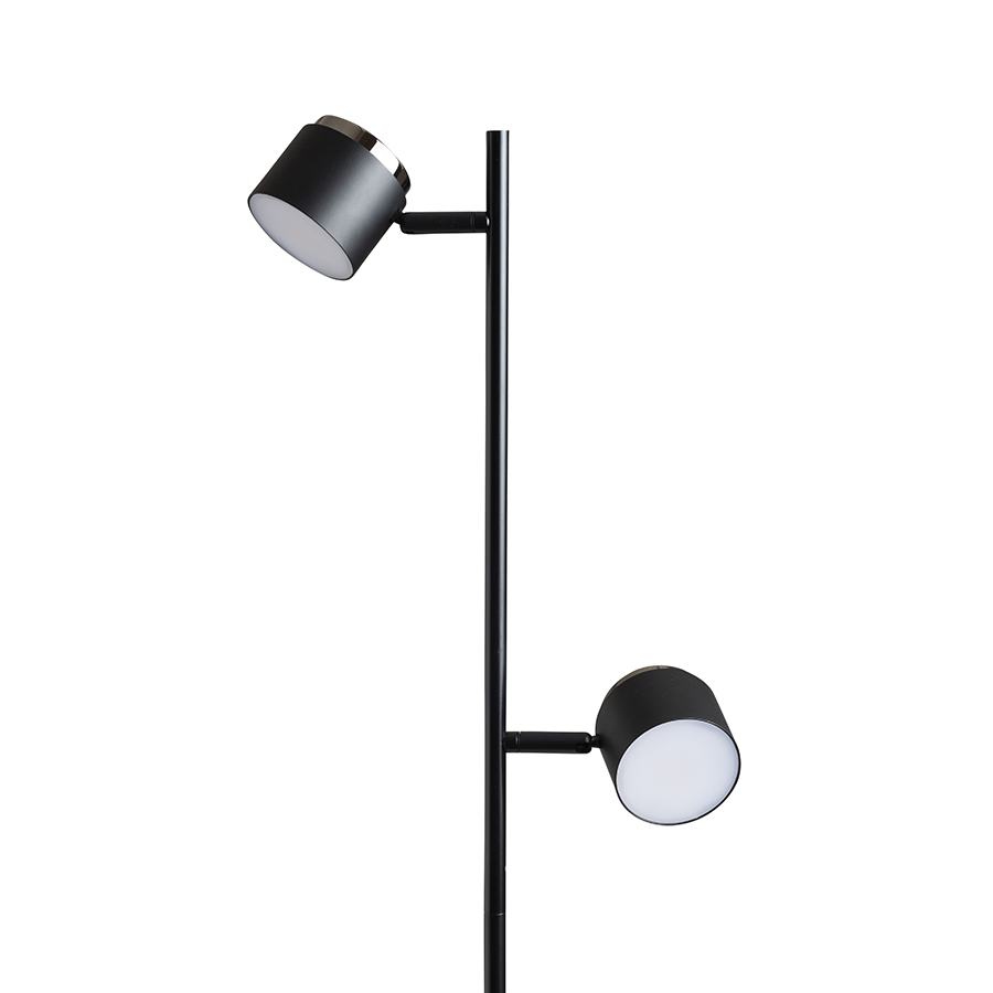 RENDL NOVA II stojanová čierna chróm/mliečny akrylát 230V LED 2x3.5W 3000K