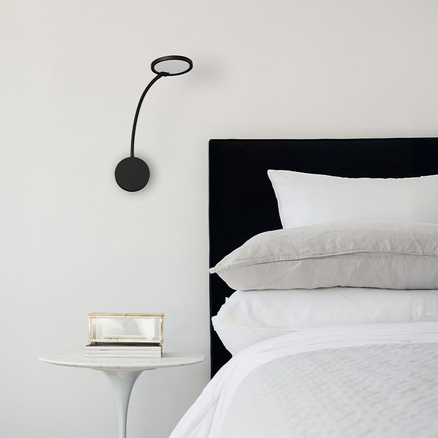 RENDL CELESTE nástenná čierna 230V LED 4.8W 3000K