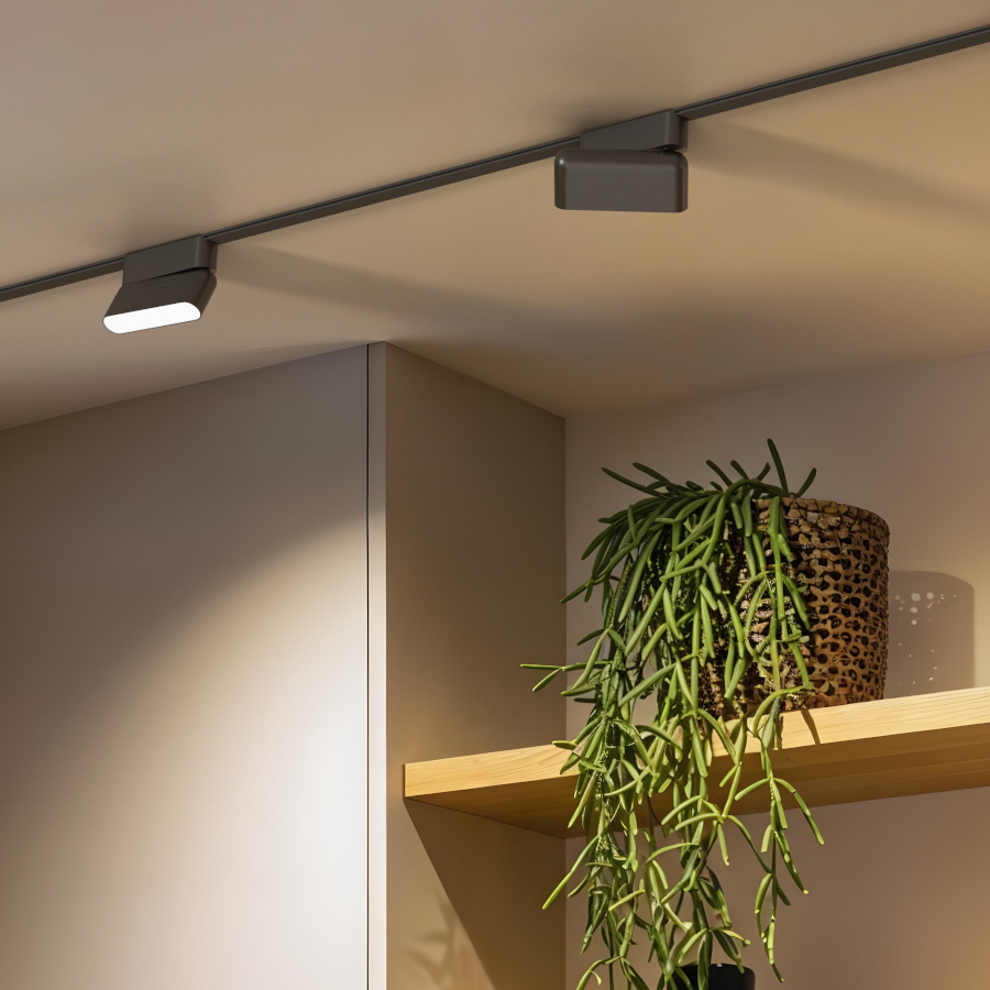 RENDL OXONIA 11 nakláňacia na systém VEGA/WAVE čierna 24= LED 6W 110° 3000K 4000K 5700K