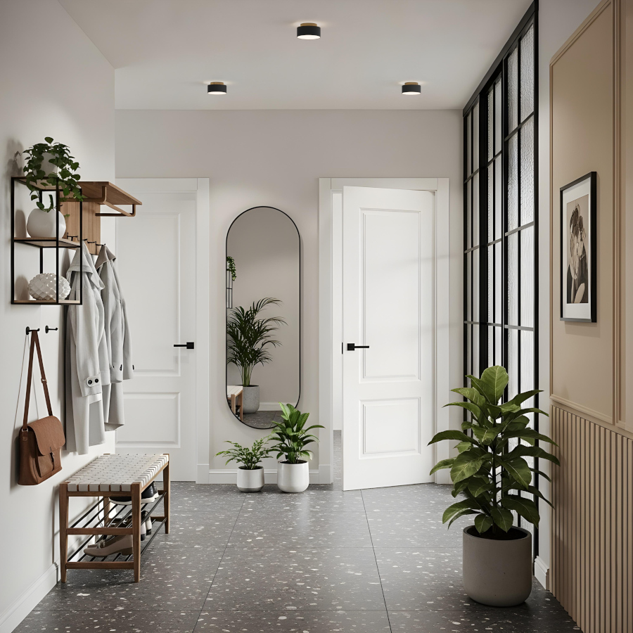 RENDL MARLENE 14 prisadená čierna 230V LED 18+6W 3000K