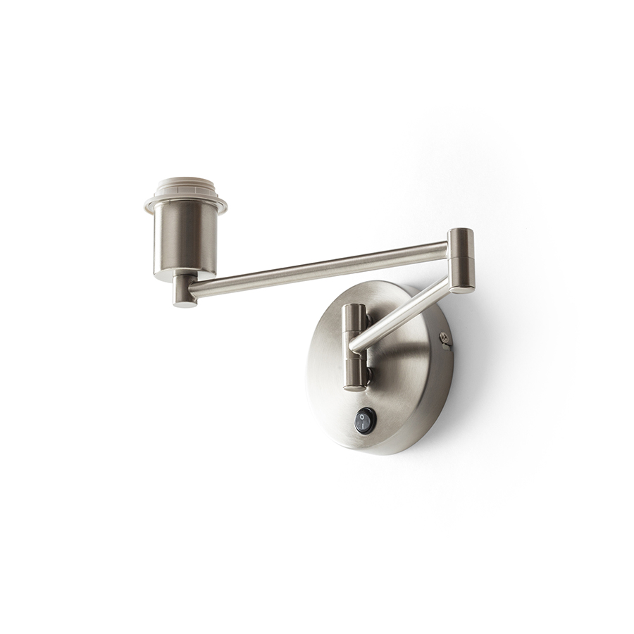 RENDL AVENIDA nástenná základňa matný nikel 230V LED E27 11W