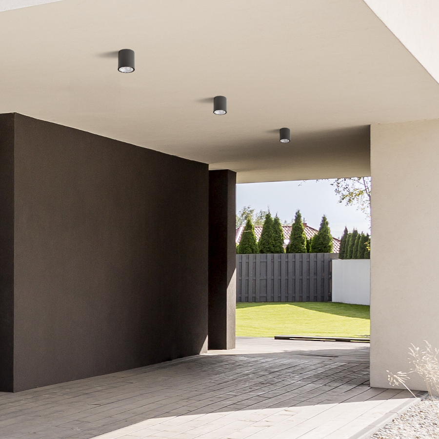 RENDL KORNELIA 10 stropná čierna 230V LED 15W IP65 3000K