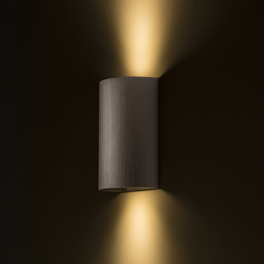 RENDL CAPRI R nástenná česaný bronz 230V LED GU10 2x9W