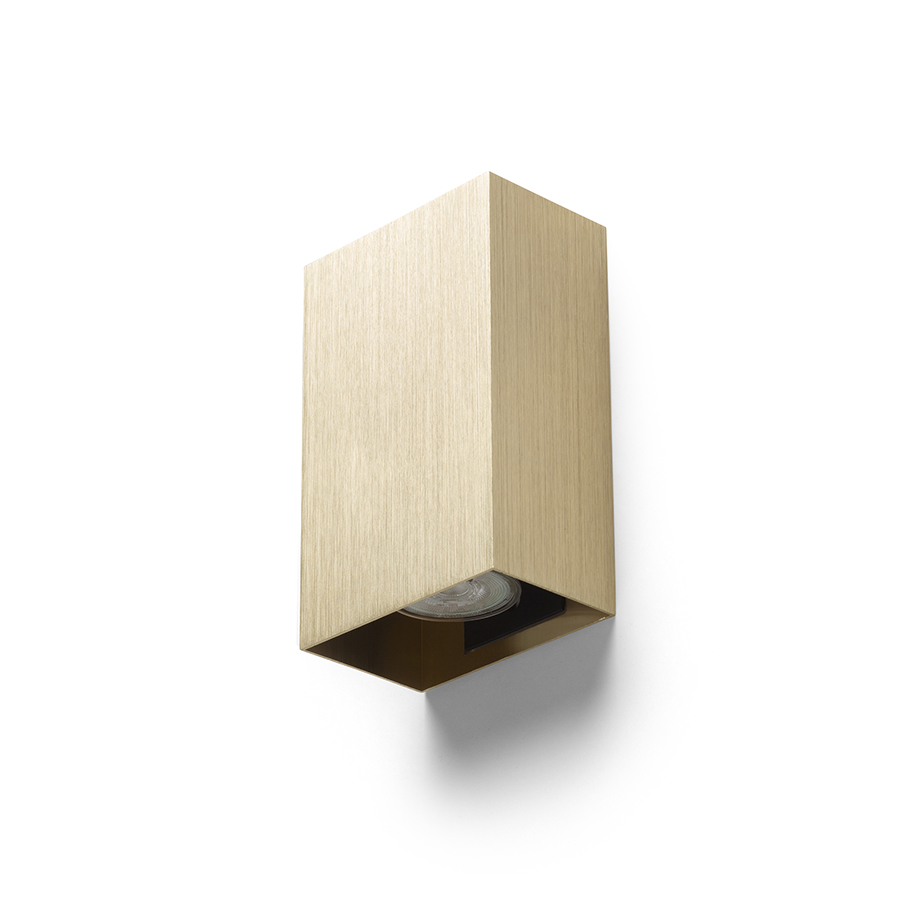 RENDL R14417 CAPRI nástenná lampa, up - down česaná mosadz