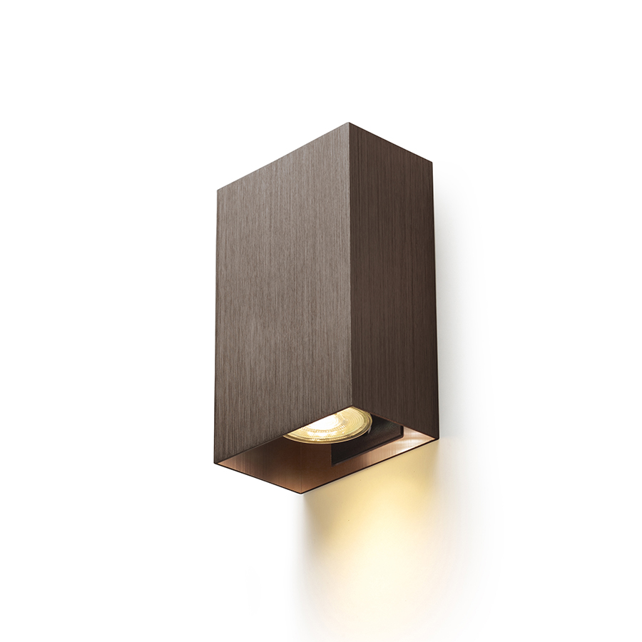 RENDL CAPRI RC nástenná česaný bronz 230V LED GU10 2x9W