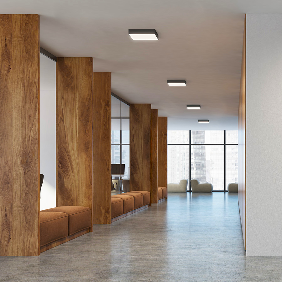 RENDL LARISA SQ 30 DIMM stropná čierna 230V LED 30W 3000K 4000K 6500K