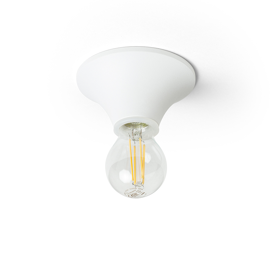 RENDL BOY stropná biela plast 230V LED E27 11W IP44
