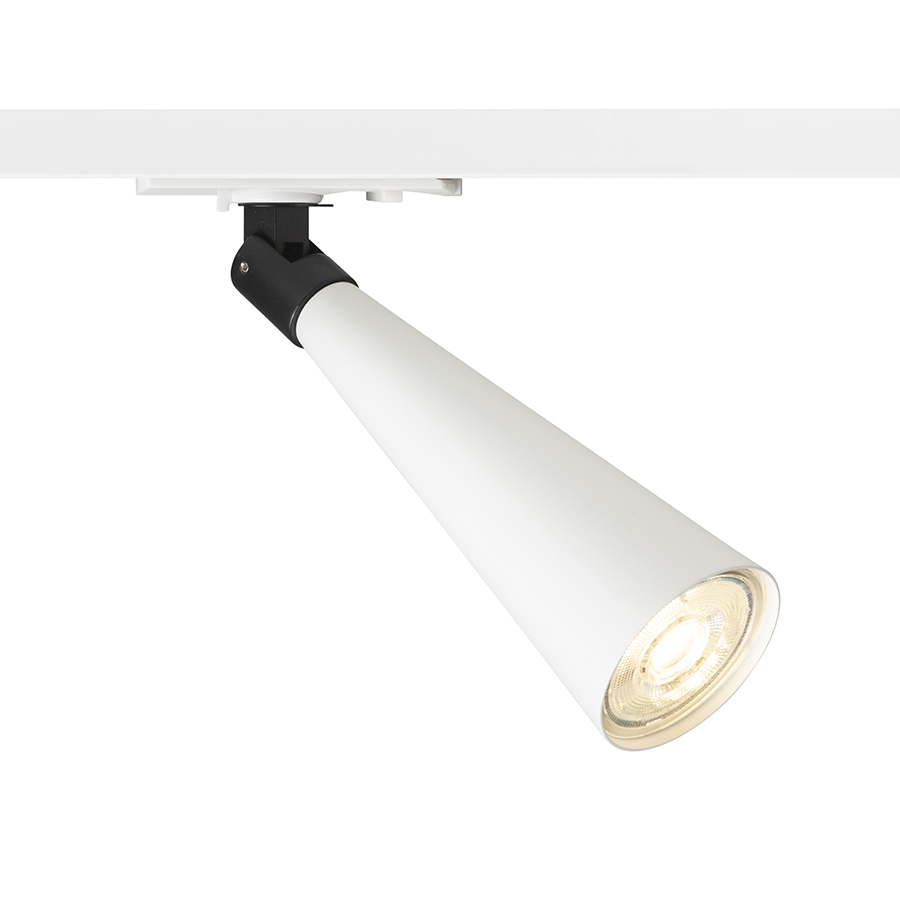 RENDL ALEXIS na jednookr. lištu biela/čierna 230V LED GU10 5W