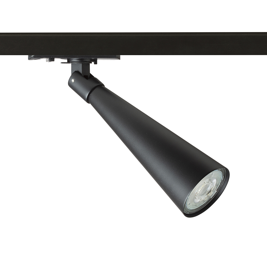 RENDL ALEXIS na jednookr. lištu biela/čierna 230V LED GU10 5W