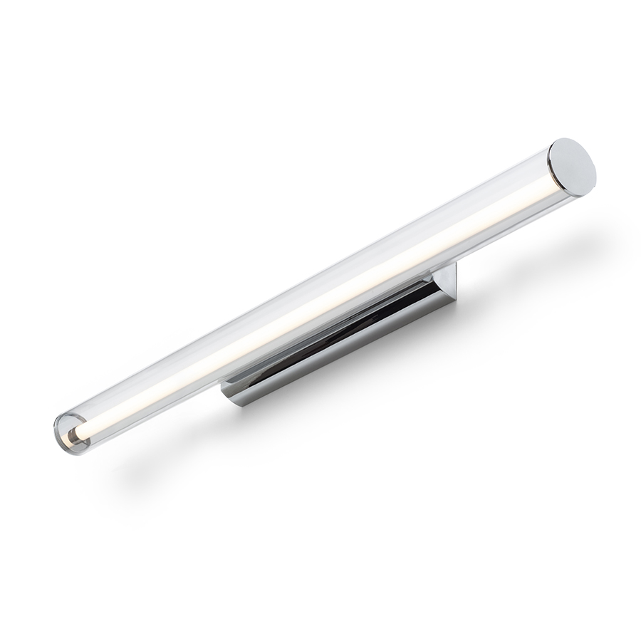 RENDL R14490 RIVIER LED nástenná lampa, podlhovasté chróm/číry akrylát