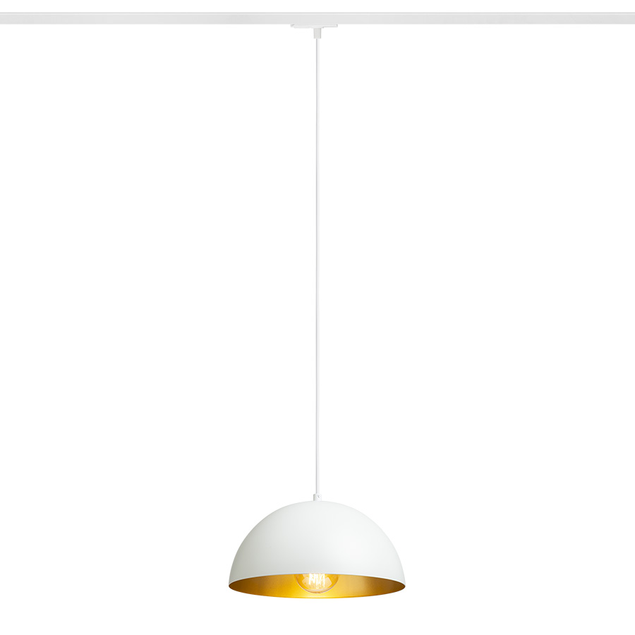 RENDL R14503 GLADYS Jednookruhový lištový systém, 1F závesné biela/zlatá