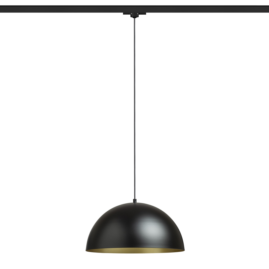 RENDL GLADYS 40 na trojokruh. lištu čierna/zlatá 230V LED E27 15W