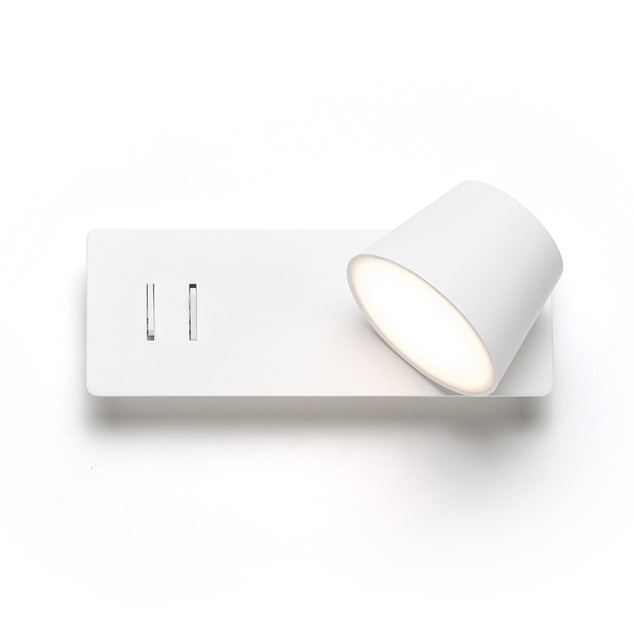 RENDL AMADEUS nástenná s podsvietením biela 230V LED 4+6W 3000K