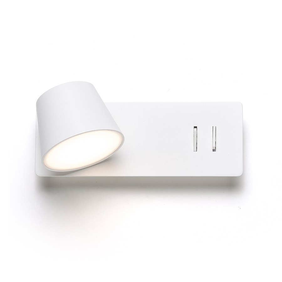 RENDL AMADEUS nástenná s podsvietením biela 230V LED 4+6W 3000K