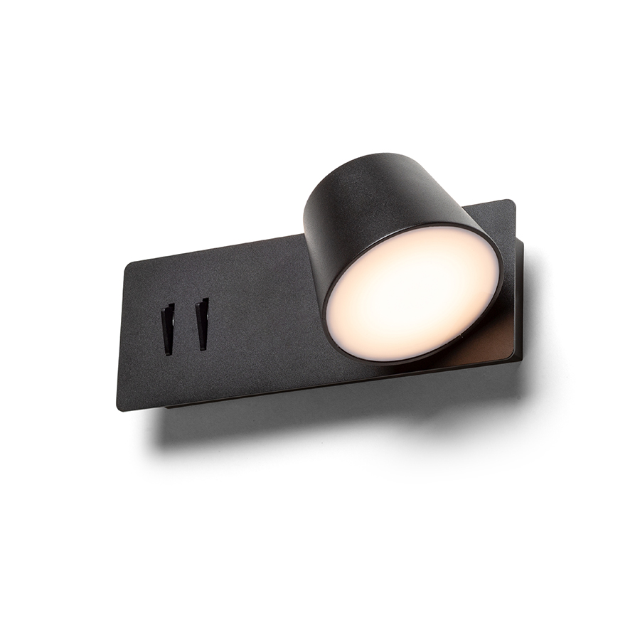 RENDL R14522 AMADEUS LED bodové svetlo, k posteli čierna
