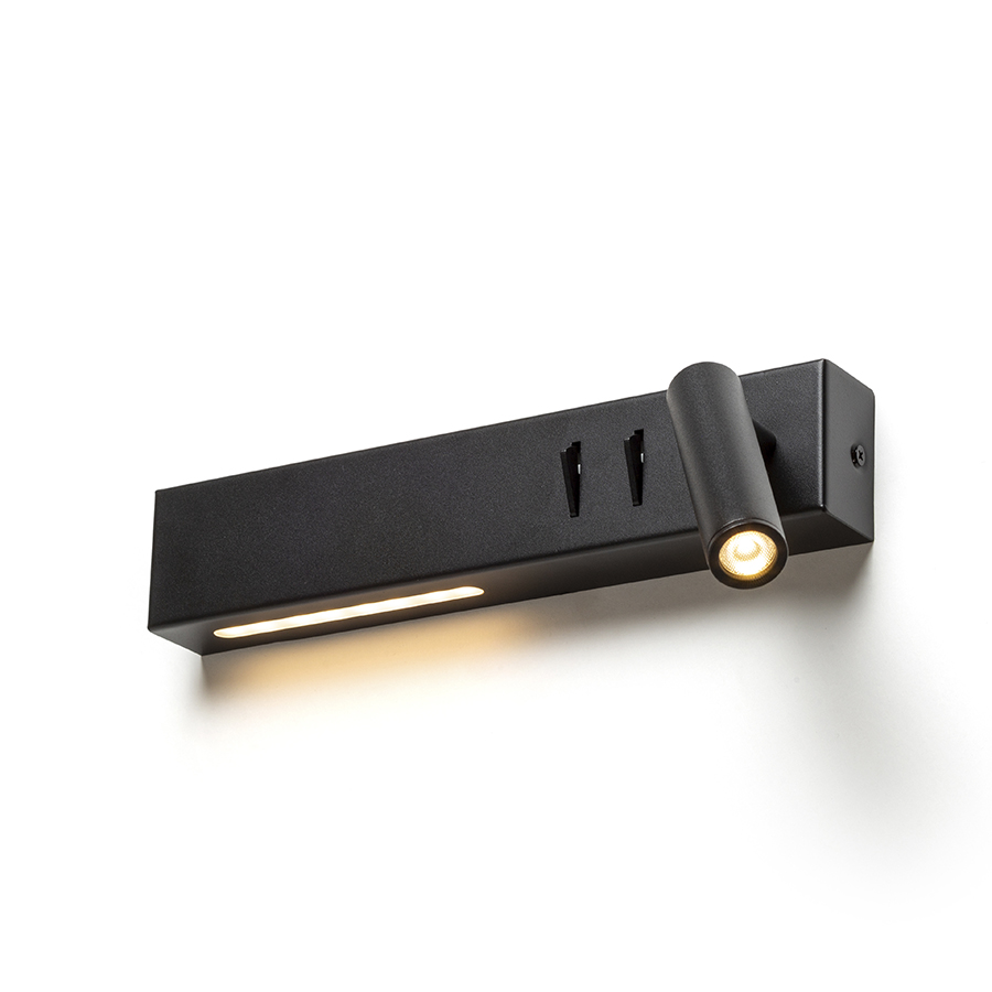 RENDL R14524 ODEON LED bodové svetlo, k posteli čierna