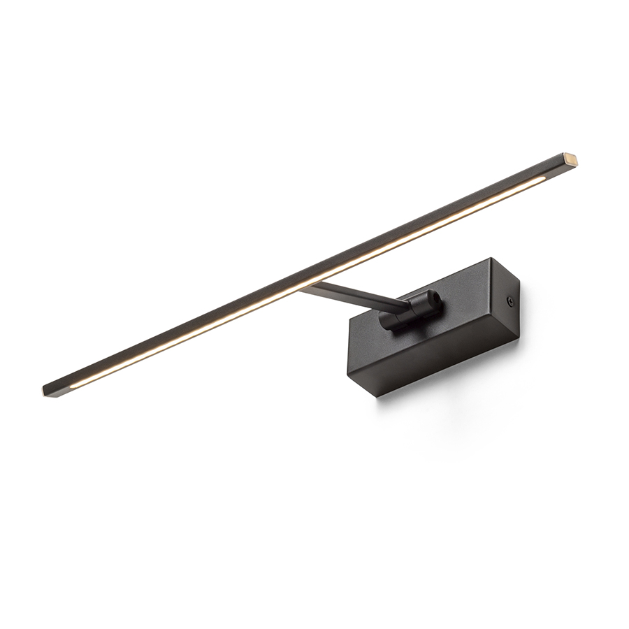 RENDL FRESCO 45 nástenná čierna 230V LED 8W 3000K