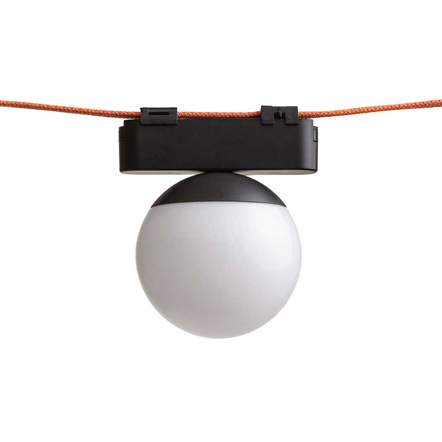 RENDL CIARA 10 na systém VEGA/WAVE čierna mliečny akrylát 24V= LED 6W 3000K 4000K 5700K