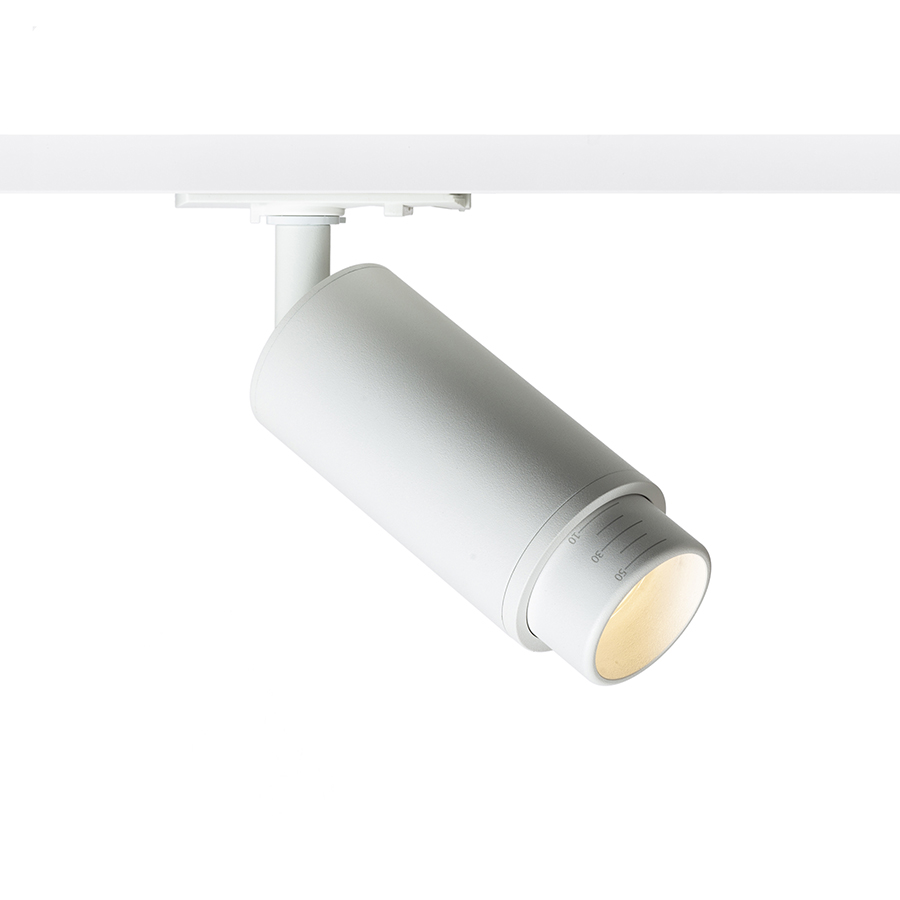 RENDL OPTIMUS 2 pre jednookr. lištu biela 230V LED GU10 9W 25 65°