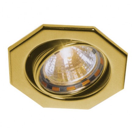 RENDL OKTO TURNO encastrable jaune or 12V GU5,3 50W 112703 1