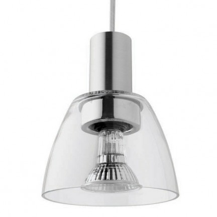 RENDL Outlet BIZZO függő lámpa tiszta üveg/alumínium 230V E14 40W 123618 1