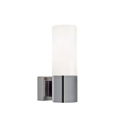 RENDL Outlet TANGENS I væg hvidt glas/krom 230V LED E14 6W IP44 17131029 1